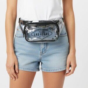 UNISEX Clear Las Vegas Fanny Pack - Stadium Approved Tourist Waist Bag OS NWOT
